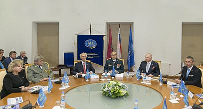 Meeting with military diplomats